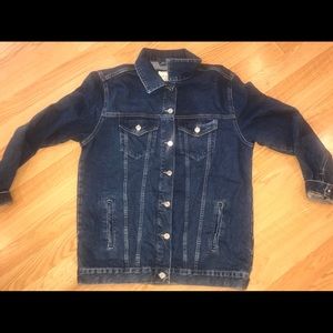 Oversized jean jacket